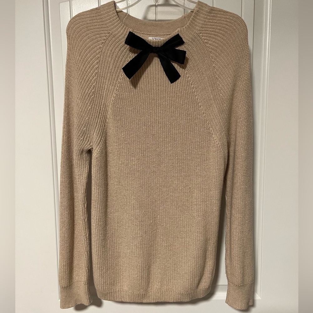 J. Crew Factory Bow Tie Sweater Size M